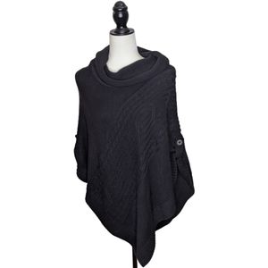 Sonoma black poncho sweater size large/XL